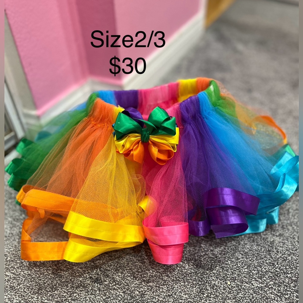 Brand new rainbow tutu skirt